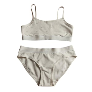 Lacoste Dames Logo Katoenen Stretch Slips (Wit)