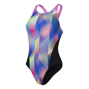 Speedo Dames/dames zwempak uit één stuk (Zwart/roze)