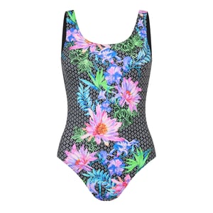 Zoggs Mystique-badpak met ronde rug voor dames (Veelkleurig)