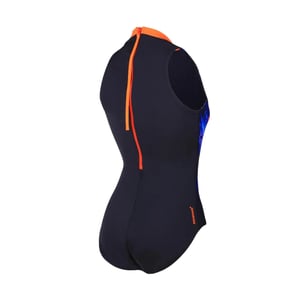 Speedo Dames/Dames Abstract One Piece Badpak (Marine / Roze)