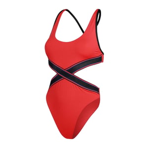 Speedo Dames Cut Out Eénstuk Badhuis (Rood)