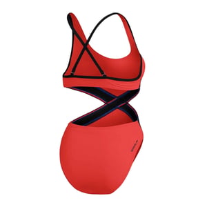 Speedo Dames Cut Out Eénstuk Badhuis (Rood)