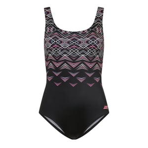 Zoggs Elektrisch Scoopback-eendelig zwempak voor dames (Zwart)