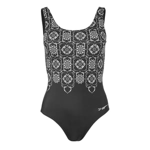Zoggs Dames Sacred Craft Scoopback Eendelig Badpak (Zwart)