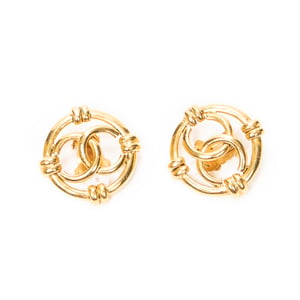 CC Round Clip On Earrings   oorbellen