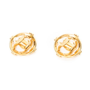 CC Round Clip On Earrings   oorbellen