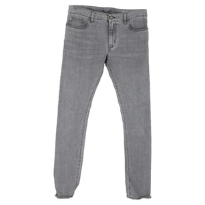 Saint Laurent Slim Fit Jeans in grijze katoenen denim