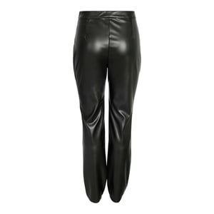 Noisy May Dames Faux Leren Chino's (Zwart)