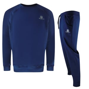 Aquascutum Heren Crest Trainingspak (Marineblauw)