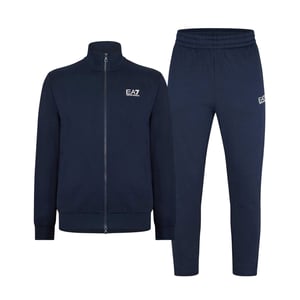 Emporio Armani EA7 Heren Katoenen Blend Trainingspak Set (Marineblauw)