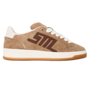 Steve Madden Dames-sneakers met veters en Alysha-logo (Taupe/Bruin)