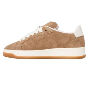 Steve Madden Dames-sneakers met veters en Alysha-logo (Taupe/Bruin)