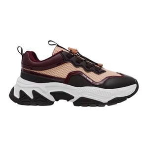 Steve Madden Android-sportschoenen met veters voor dames (Bruin/Wijnrood)