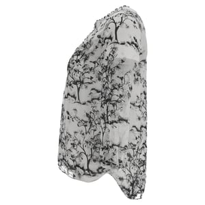Diane Von Furstenberg Camden bloemenblouse van witte zijde