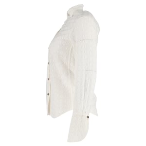 Chloé kanten blouse met knoopjes in wit polyester