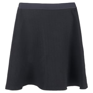 Sandro minirok met textuur en A-lijn model in zwart polyester