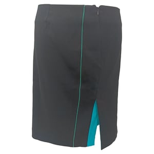 Balenciaga minirok met splitdetail in zwarte viscose