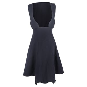 Comme Des Garçons overgooierjurk van marineblauw polyester