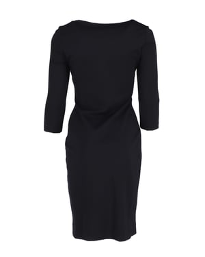 Diane Von Furstenberg jurk met gedraaide voorkant en Razel-detail in zwarte viscose.