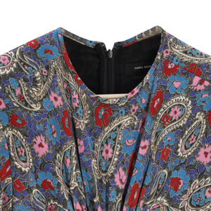 Isabel Marant Linario bedrukte midi-jurk van veelkleurige viscose.