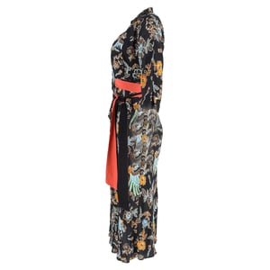 Diane Von Furstenberg Madalena midi-wikkeljurk van veelkleurige zijde