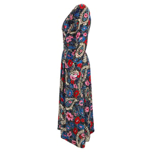 Isabel Marant Moyranid midi-jurk met bloemenprint in veelkleurig fluweel