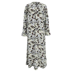Ganni crêpe maxi-jurk met bloemenprint van viscose