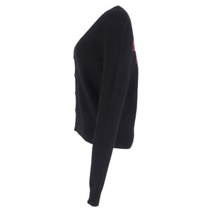 Saint Laurent Flamingo Cardigan in zwart mohair
