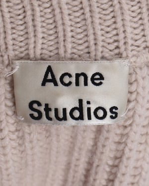 Acne Studios gebreide trui van ecru wol