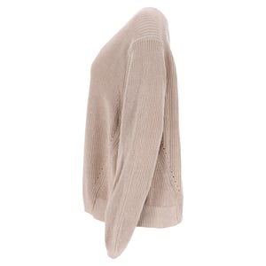 Acne Studios gebreide trui met ronde hals in bruin linnen