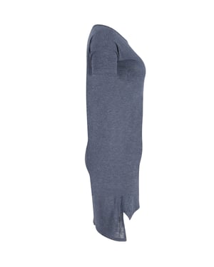 T by Alexander Wang mini-jurk met ronde hals in blauwe rayon
