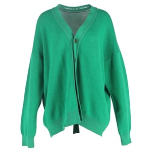 Acne Studios V-halsvest van groene wol