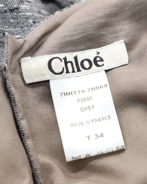Chloe korte cape top in grijze wol