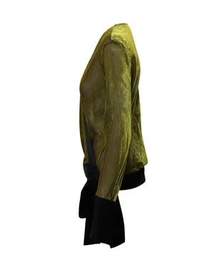 Diane Von Furstenberg wikkelblouse in goud en zwart viscose