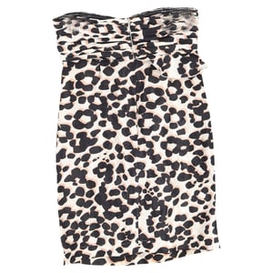 See by Chloé bedrukte strapless mini-jurk van zijde met dierenprint