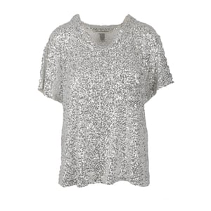 Diane Von Furstenberg oversized T-shirt met pailletten - jaren 2010