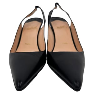 Christian Louboutin Kate 55 Slingback Pumps in Zwart Leer