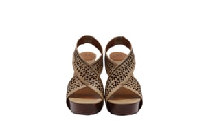 Diane Von Furstenberg Zoe hoge platform sandalen in bruin leer