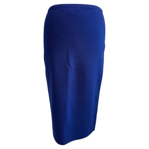 Diane Von Furstenberg gebreide midi-kokerrok in blauwe viscose