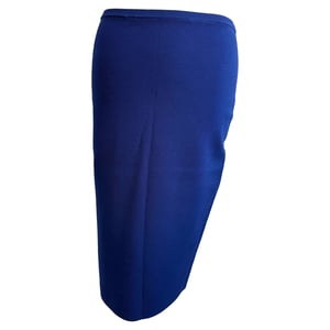 Diane Von Furstenberg gebreide midi-kokerrok in blauwe viscose