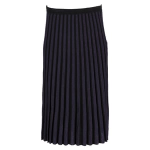 Diane von Furstenberg Klara geplooide midi-rok van stretchstof in marineblauwe viscose