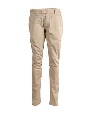 Acne Studios Regular Fit Broek in Beige Katoen