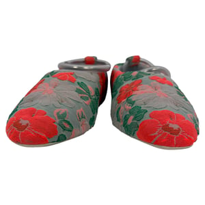 Jil Sander Brocade Puntige Ballerina Flats in Multicolor Katoen