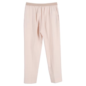 Maison Margiela rechte broek in pastelroze polyester