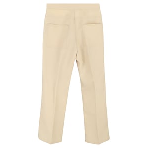 Rechte broek van Jil Sander in crèmekleurige wol.