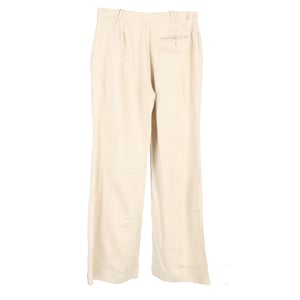 Acne Studios geplooide broek met wijde pijpen in nude viscose
