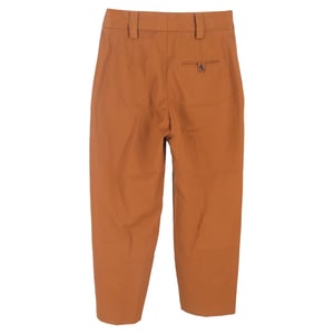 Acne Studios getailleerde broek met hoge taille in roestbruin polyester