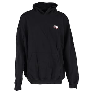 Balenciaga hoodie met politieke campagneprint in zwart katoen