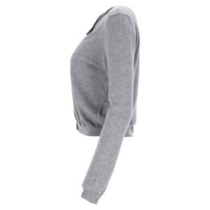 RED Valentino vest met strik in grijze wol