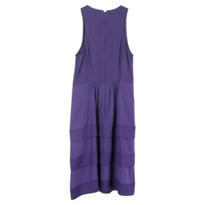 Burberry gelaagde midi-jurk in paarse viscose